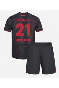 Bayer Leverkusen Lucas Vazquez #21 Babyklær Hjemme Fotballdrakt til barn 2025-26 Korte ermer (+ Korte bukser)